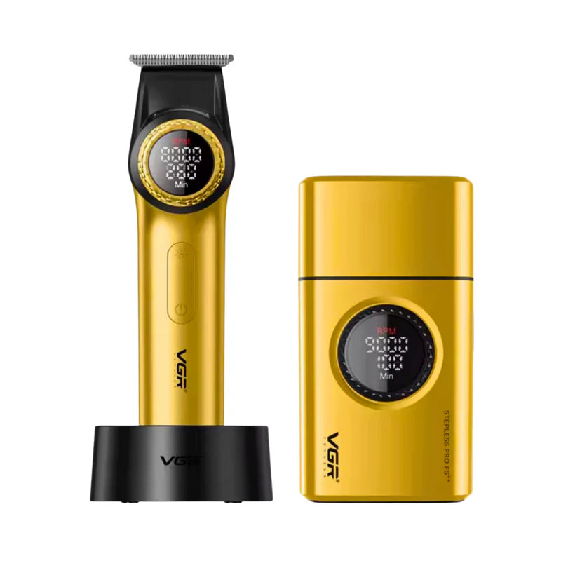 VGR V-977 V-377 Trimmer and Shaver Combo