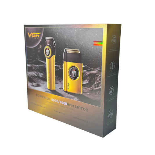 VGR V-977 V-377 Trimmer and Shaver Combo