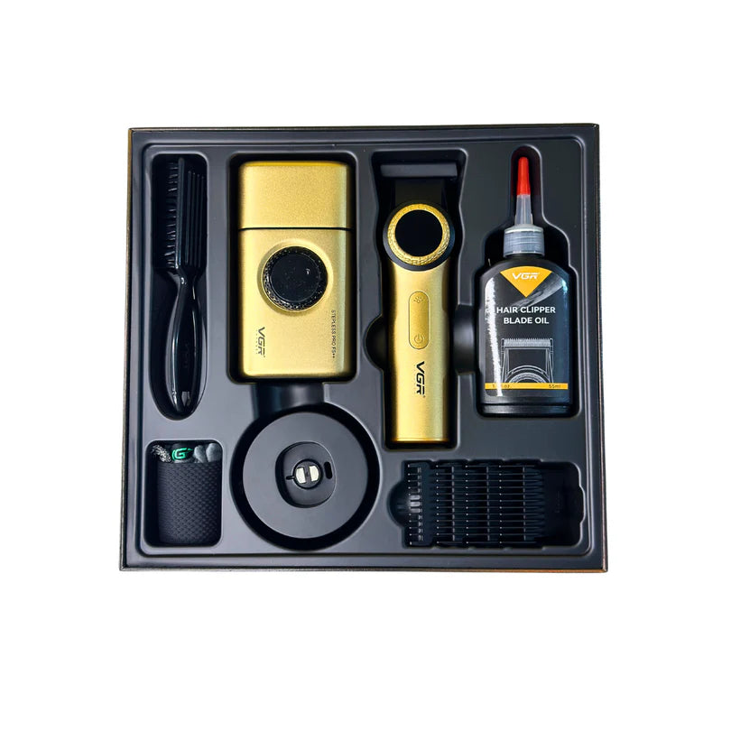 VGR V-977 V-377 Trimmer and Shaver Combo