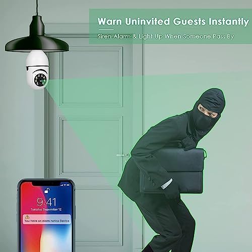 UPTREND 360 1080p HD Bulb Light Wireless IP Camera