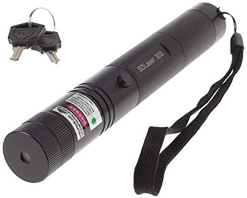 JD303 532nm Starry Adjustable Green Laser Pointer with Safety Key