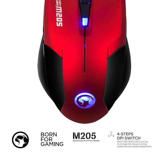 Marvo Scorpion Thunder M205 RD Gaming Mouse