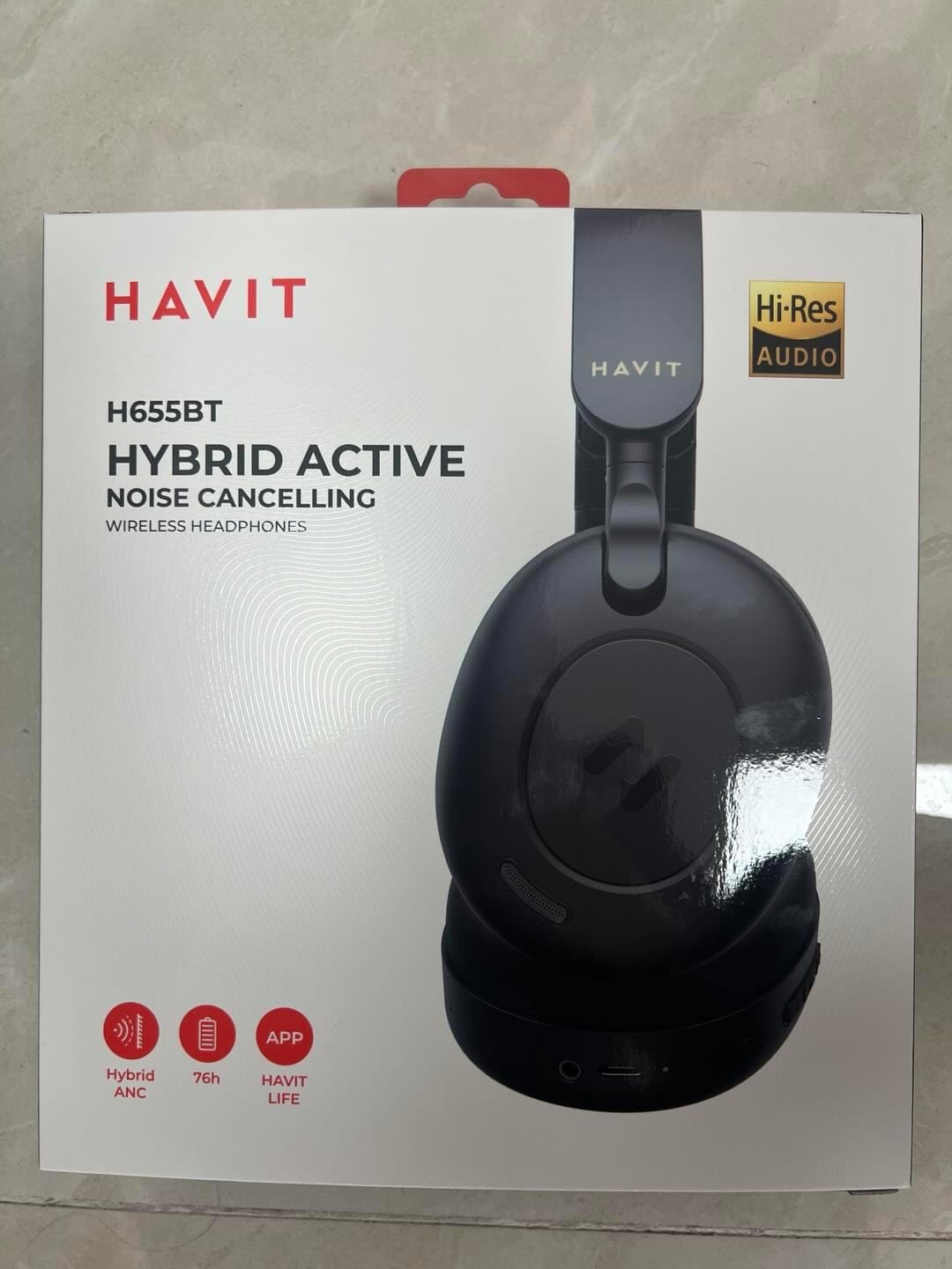 havit H655BT Hybrid Active Noise Cancelling Headphones