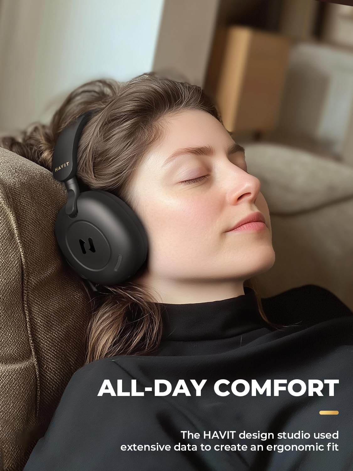 havit H655BT Hybrid Active Noise Cancelling Headphones