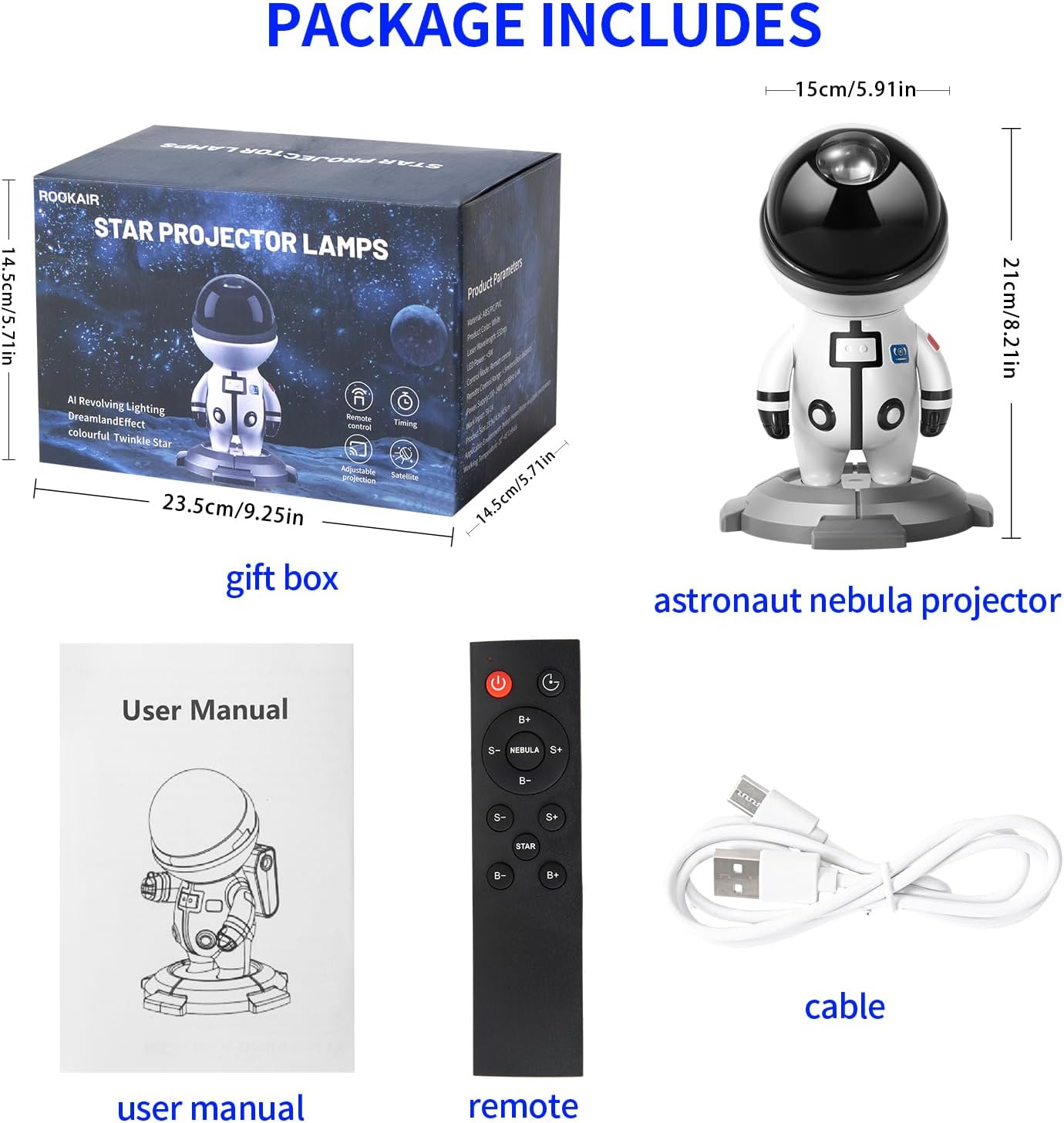 Starboy Astronaut Galaxy Projector