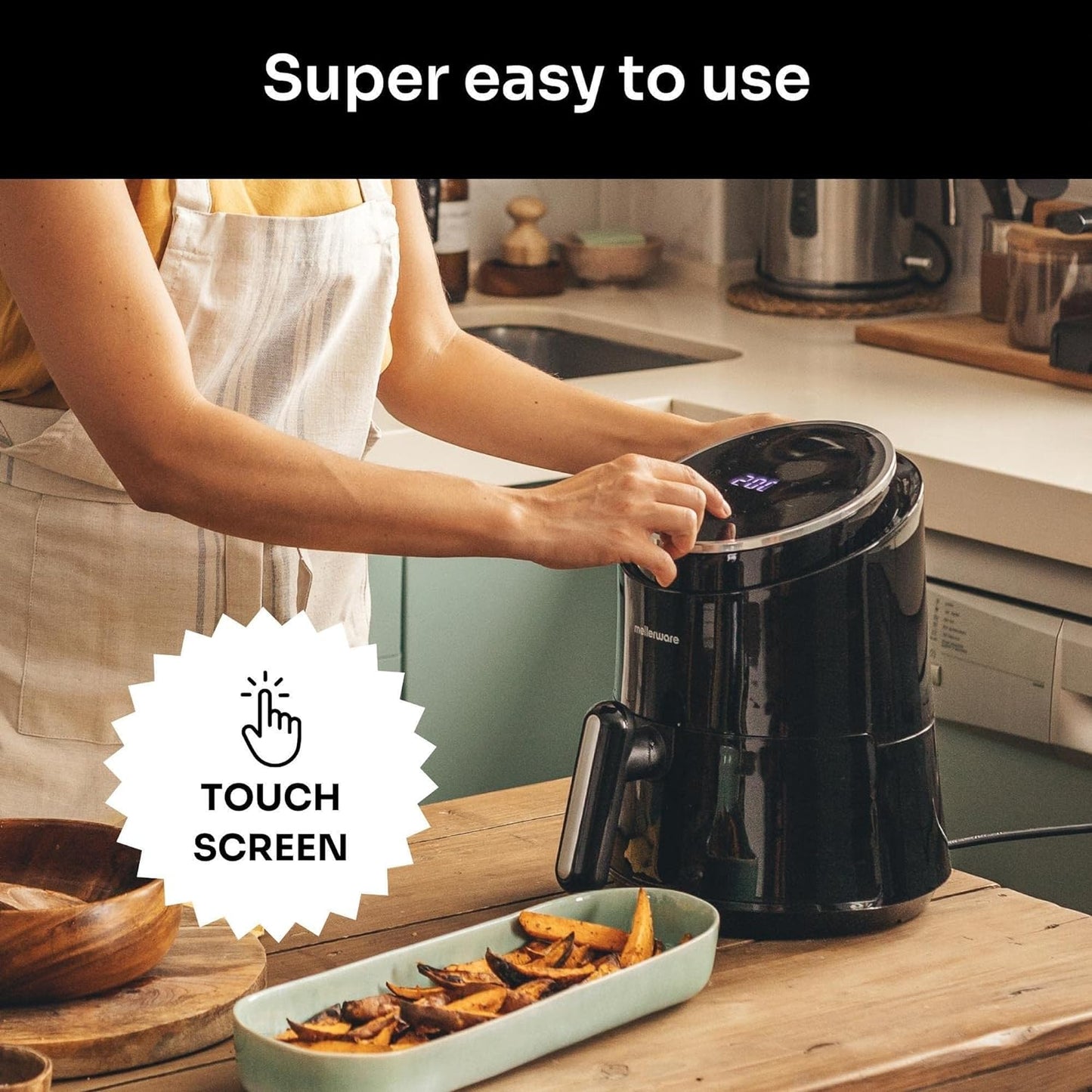 ( open box ) Mellerware Crunchy Air Fryer