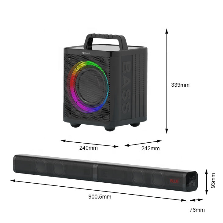 KISONLI Speaker TV Bluetooth Soundbar 120W K16