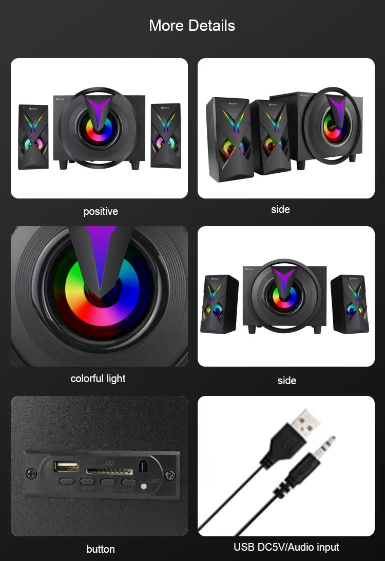 Kisonli TM-1000U 2.1 house speaker system 4 inch
