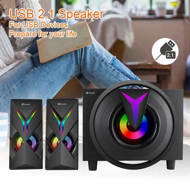 Kisonli TM-1000U 2.1 house speaker system 4 inch