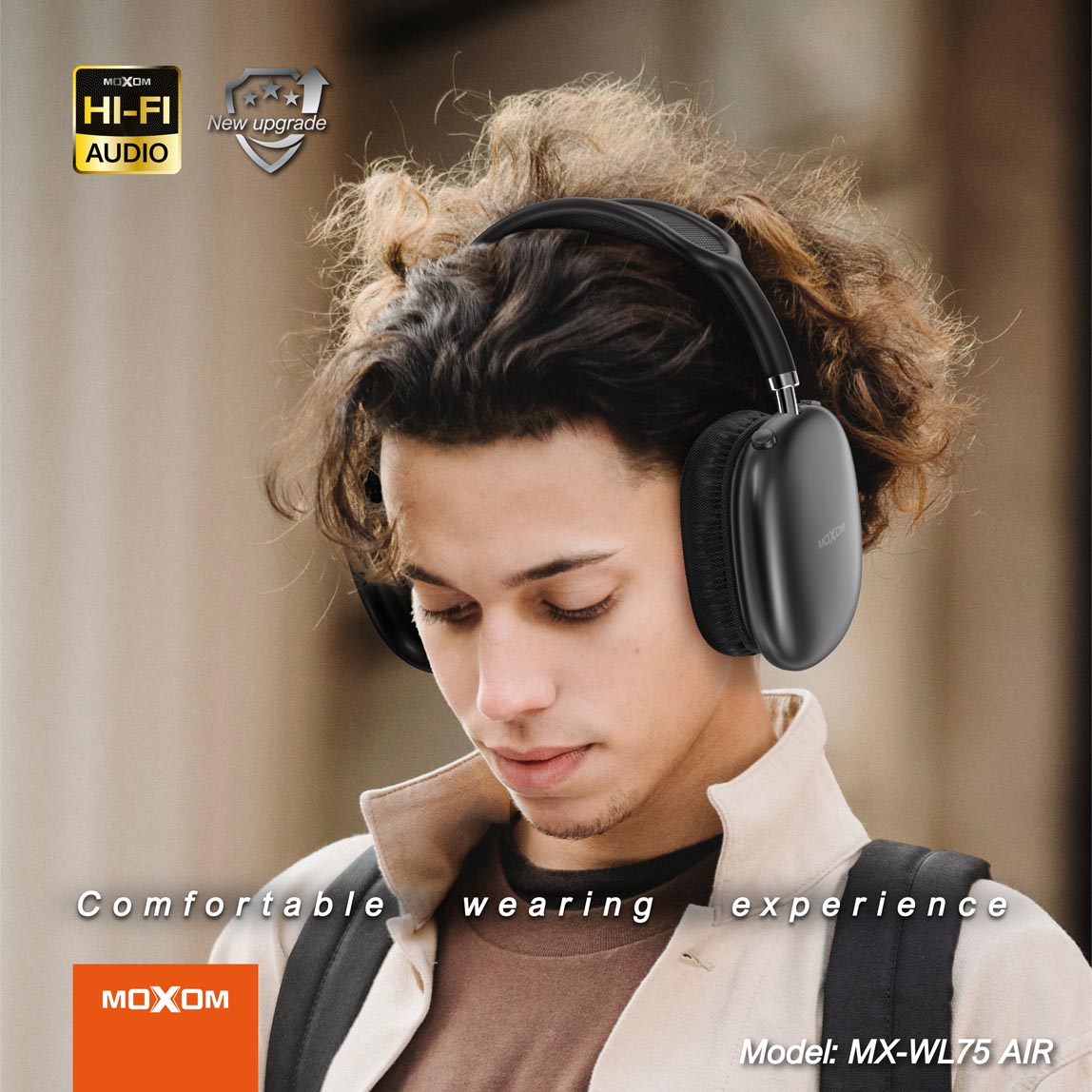 Moxom AIR 45h Long Usage Time Wireless Headphones