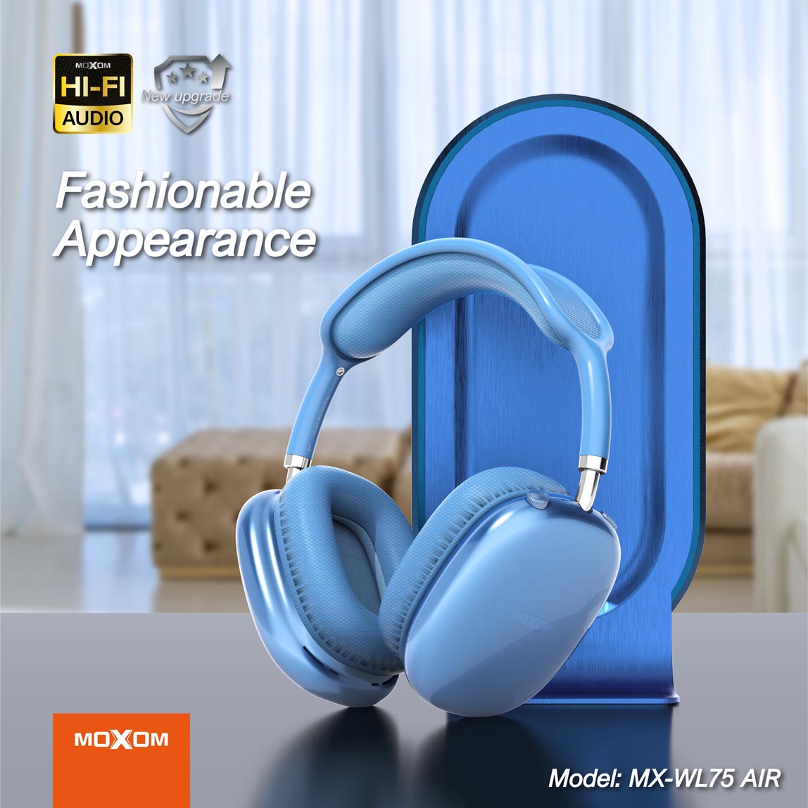 Moxom AIR 45h Long Usage Time Wireless Headphones