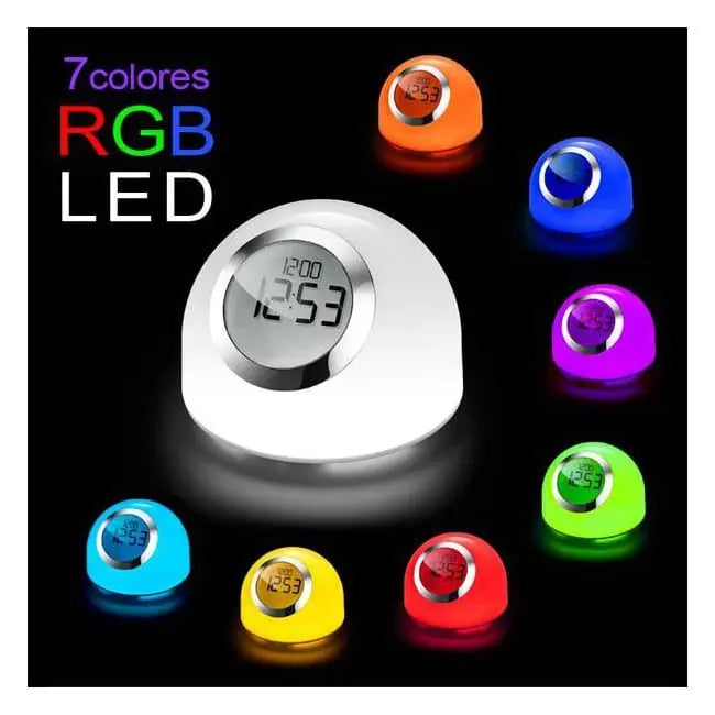 Albrillo LED Colorful Atmosphere Clock Lamp