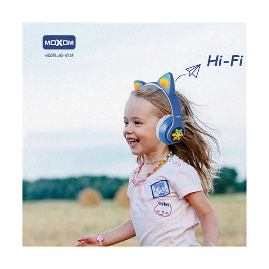 Moxom MX-WL58 Cat Wireless Bluetooth Headphone - Black