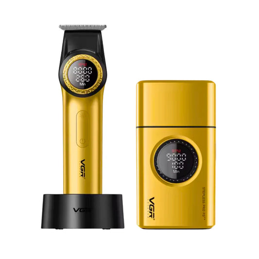 VGR V-977 V-377 Trimmer and Shaver Combo