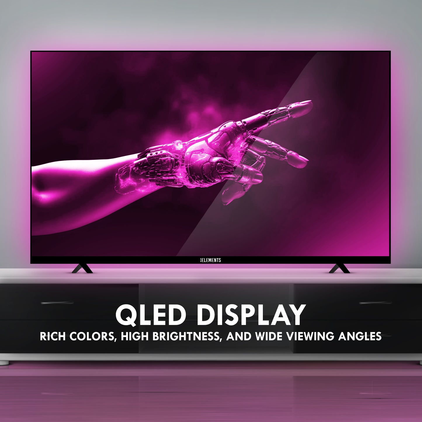 KB ELEMENTS 50" QLED ULTRA HD 4K + HDR webOS