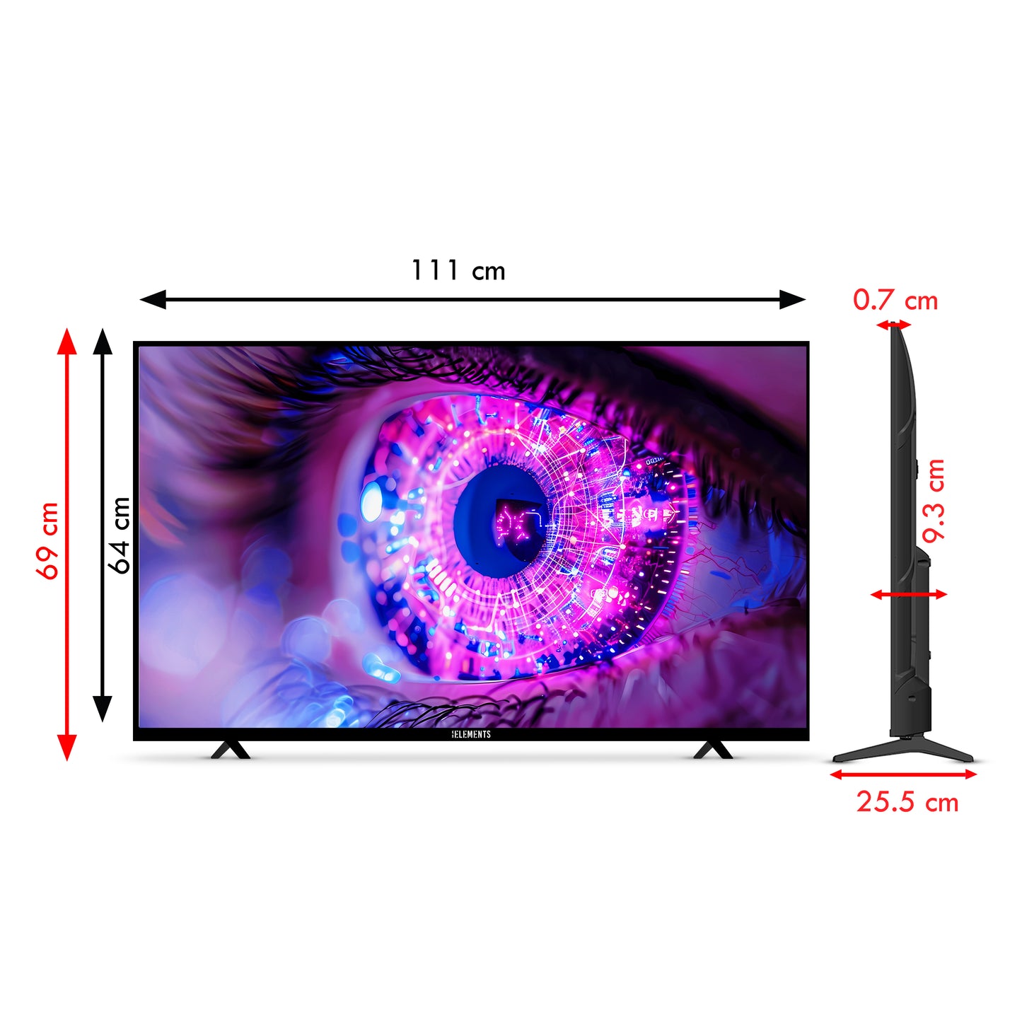 KB ELEMENTS 50" QLED ULTRA HD 4K + HDR webOS