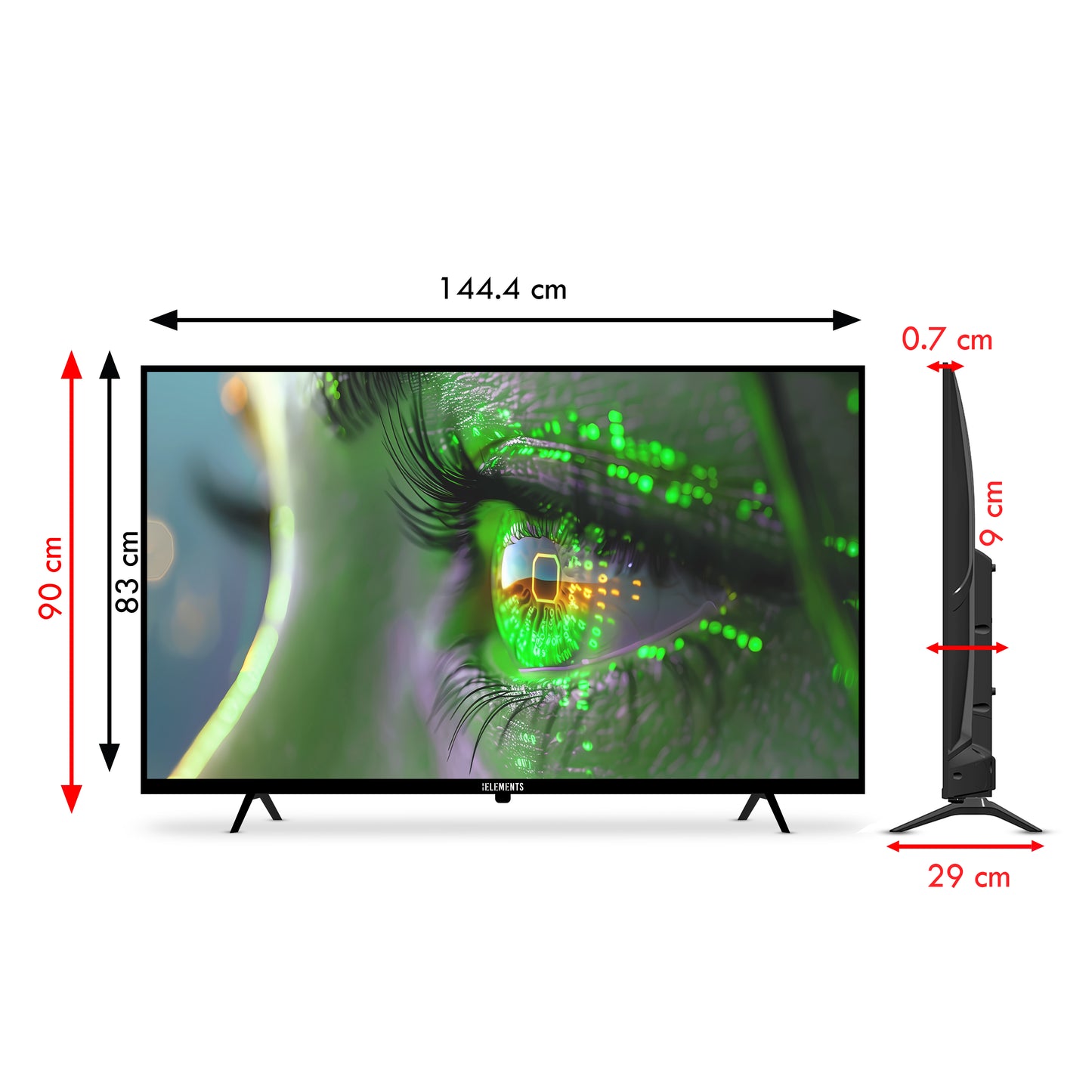 KB ELEMENTS 65" QLED ULTRA HD 4K + HDR - WebOS