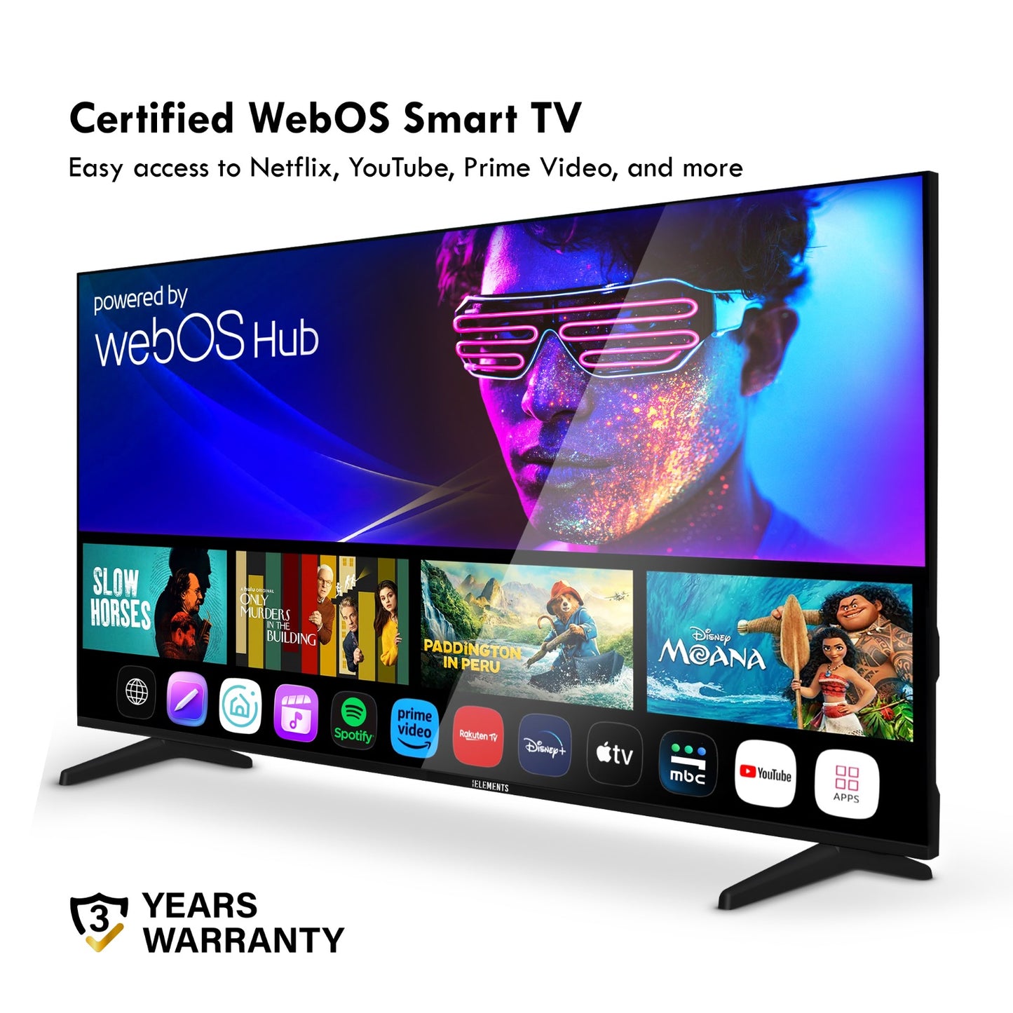 KB ELEMENTS 85" QLED ULTRA HD 4K + HDR SMART FRAMELESS - WebOS