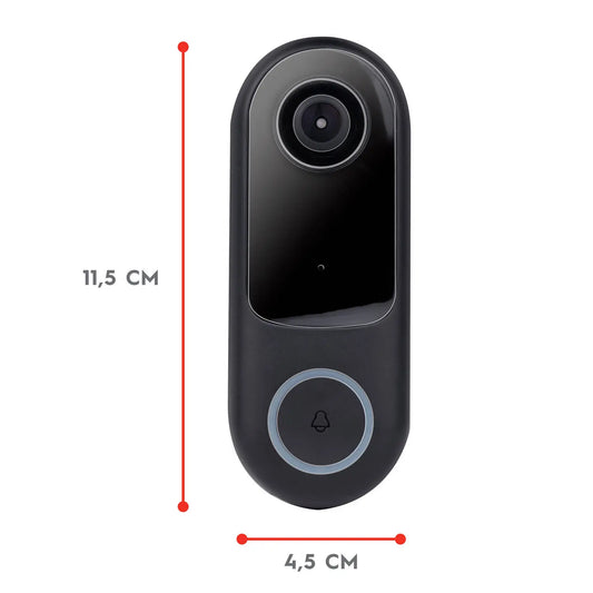LSC 1080p Smart Connect Video Doorbell with Camera and Chime | Full HD 1080p | Wi-Fi 2.4GHz