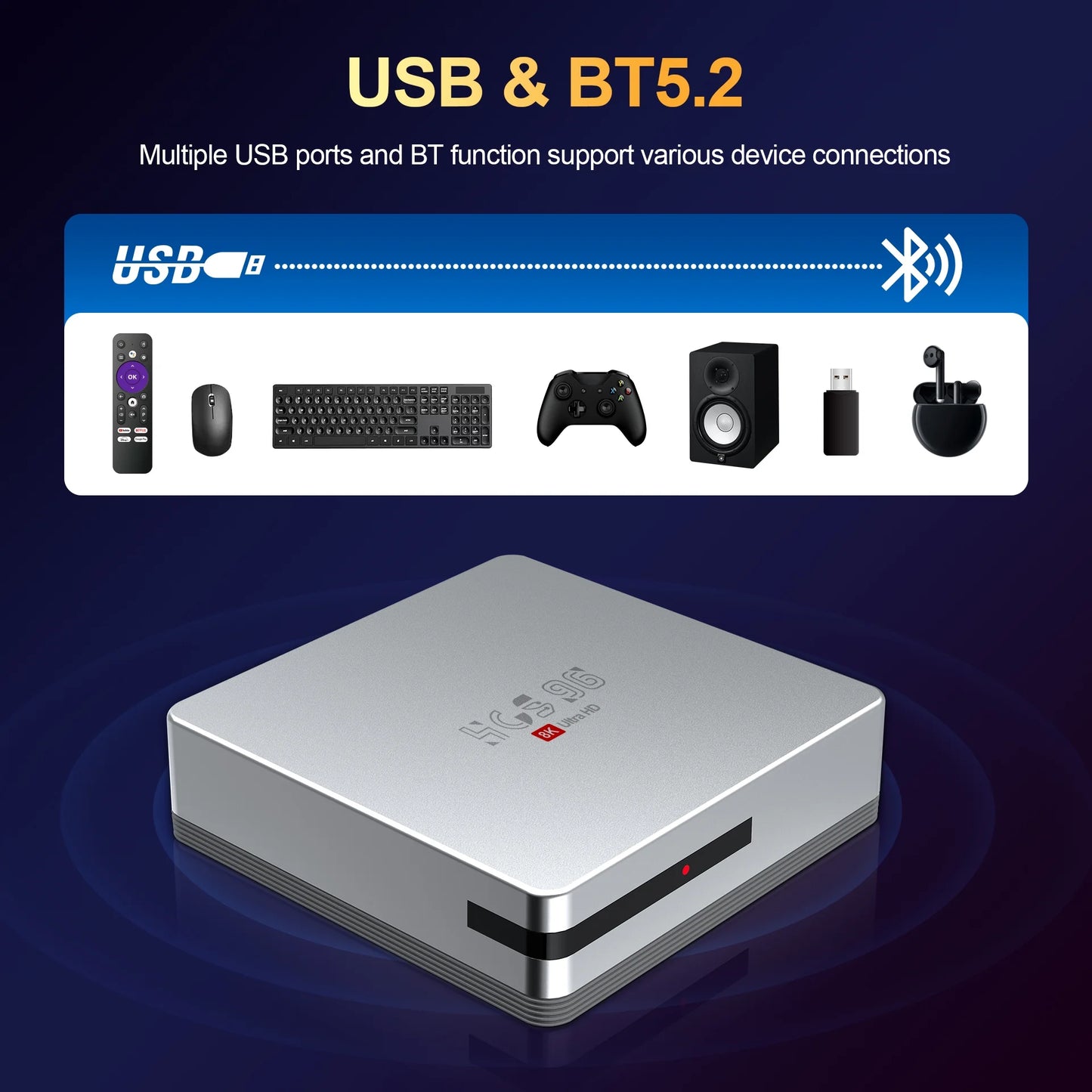 HCS 96 TV Box 8K Android 14