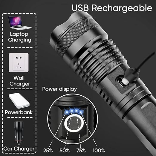 x71-p50 rechargeable  super flashlight