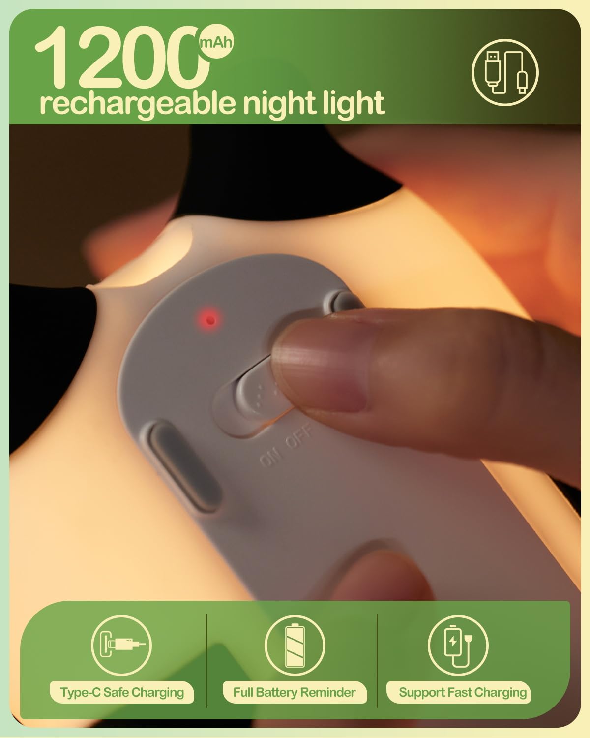 cute panda soft night  light