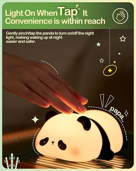 cute panda soft night  light