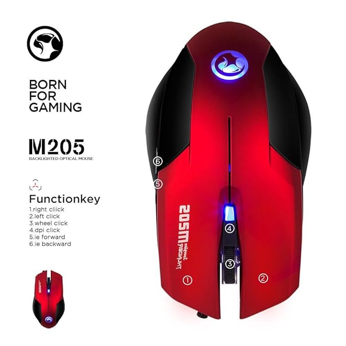 Marvo Scorpion Thunder M205 RD Gaming Mouse