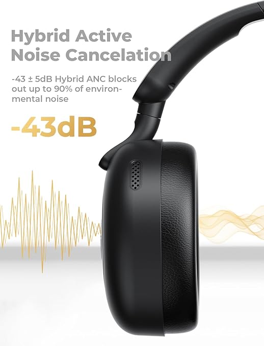 havit H655BT Hybrid Active Noise Cancelling Headphones