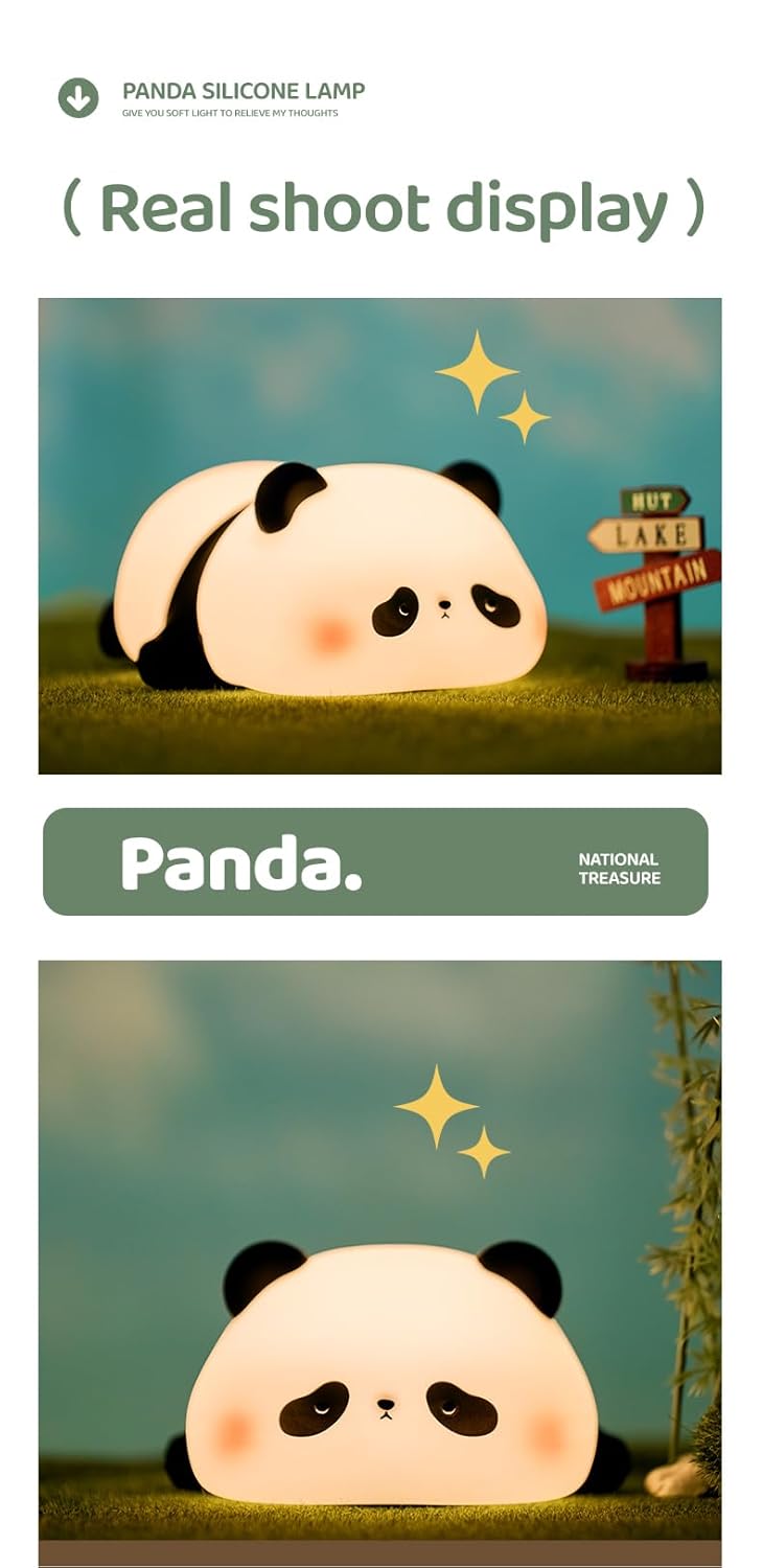cute panda soft night  light