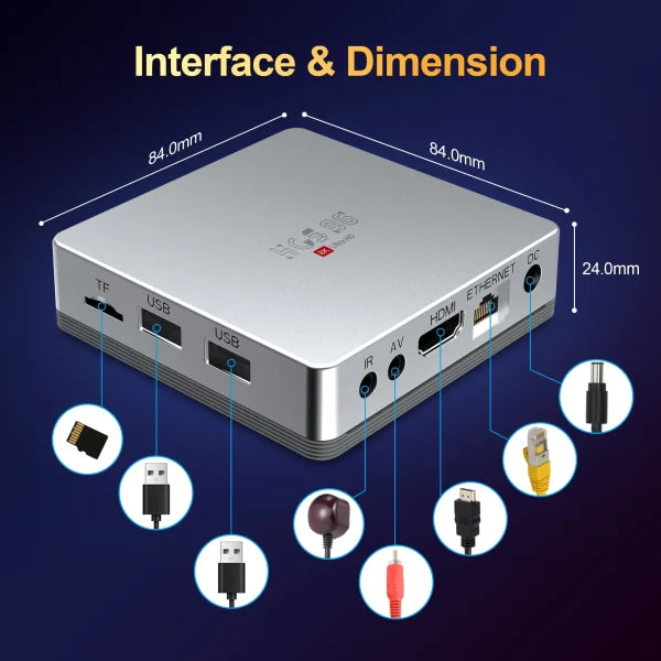 HCS 96 TV Box 8K Android 14