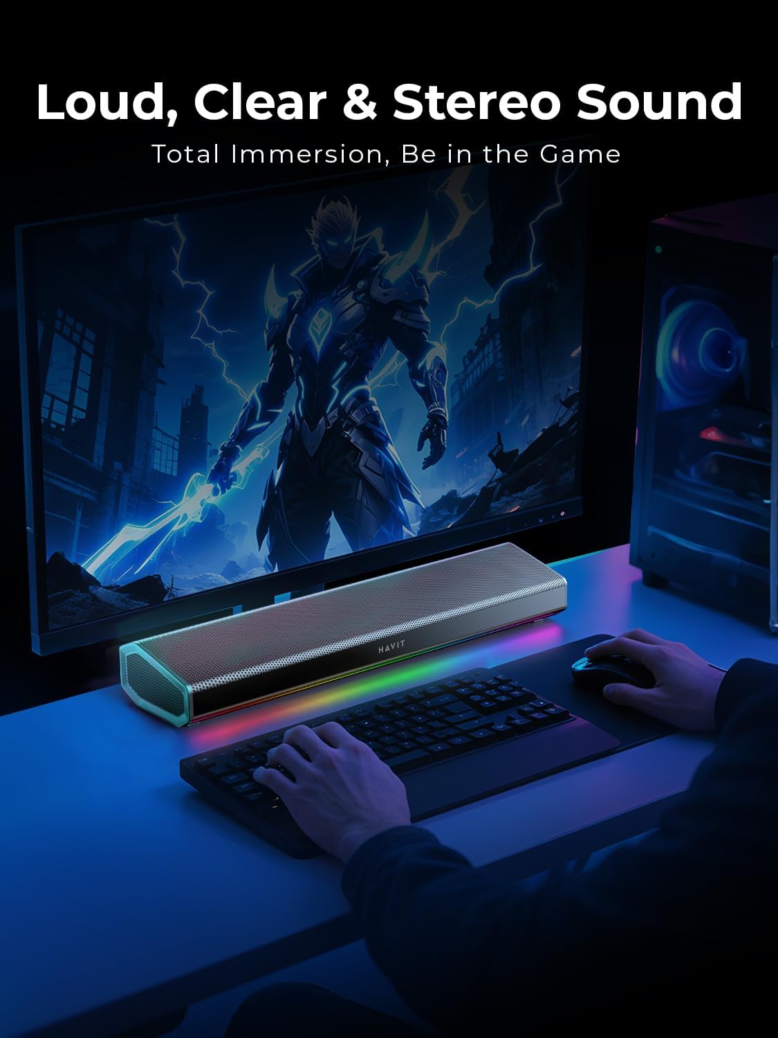 Havit SK770BT Gaming Desktop Bluetooth Speaker SOUNDBAR