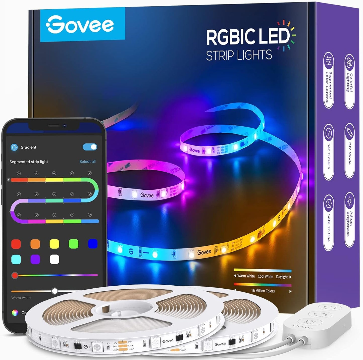 Govee RGBIC Bluetooth LED Strip Light