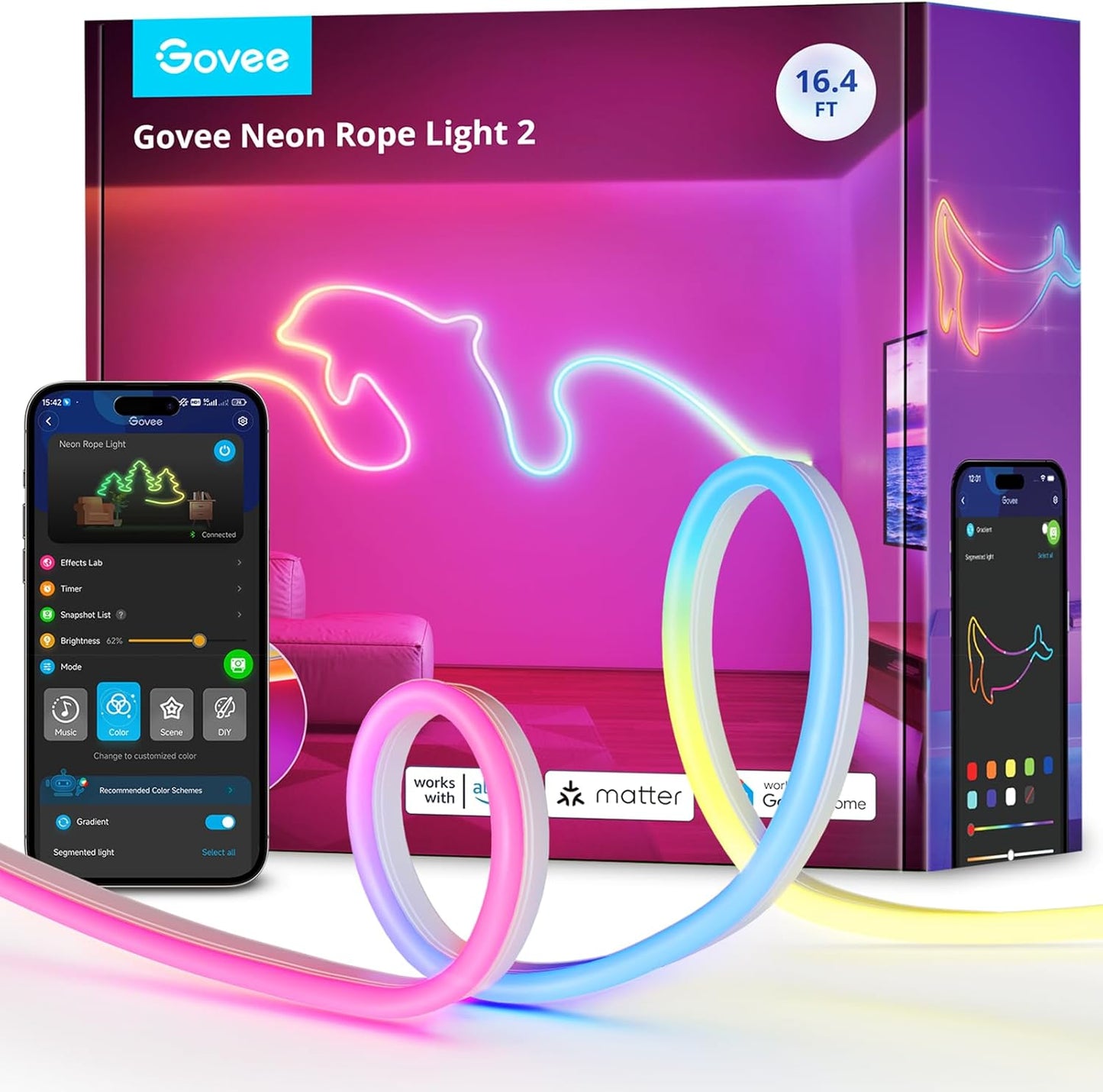 Govee Neon Rope Light 2 16.4ft