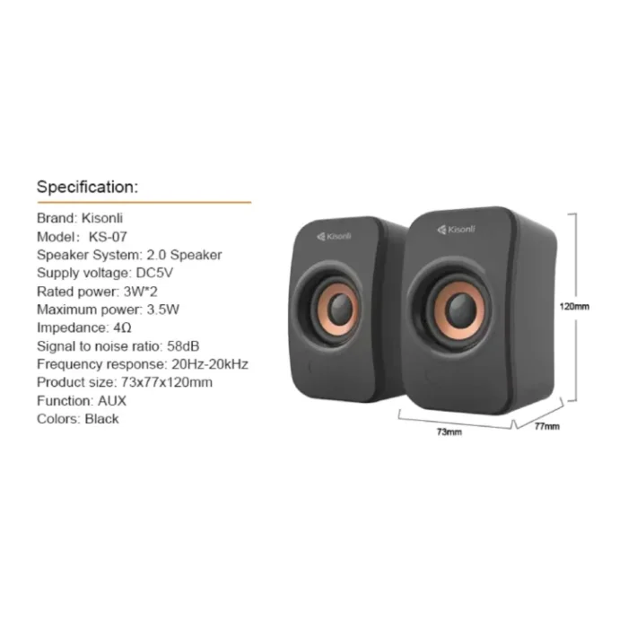 kisonli ks-07 pc sound system