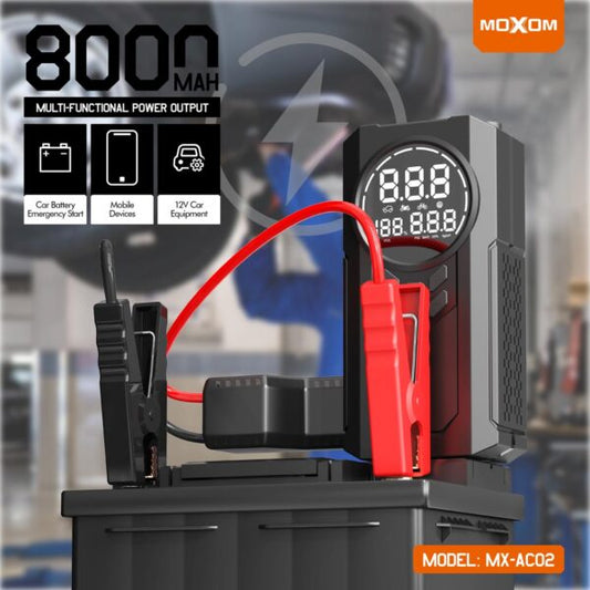 MOXOM MX-AC02 Multi-Functional LCD Portable Air Pump