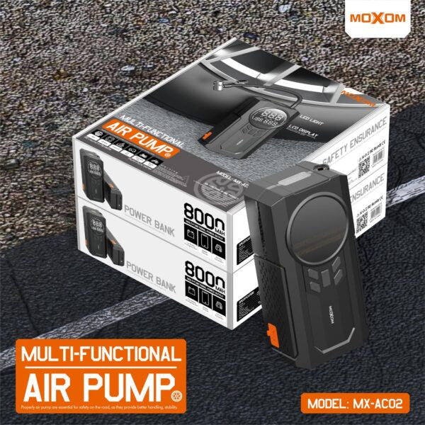 MOXOM MX-AC02 Multi-Functional LCD Portable Air Pump