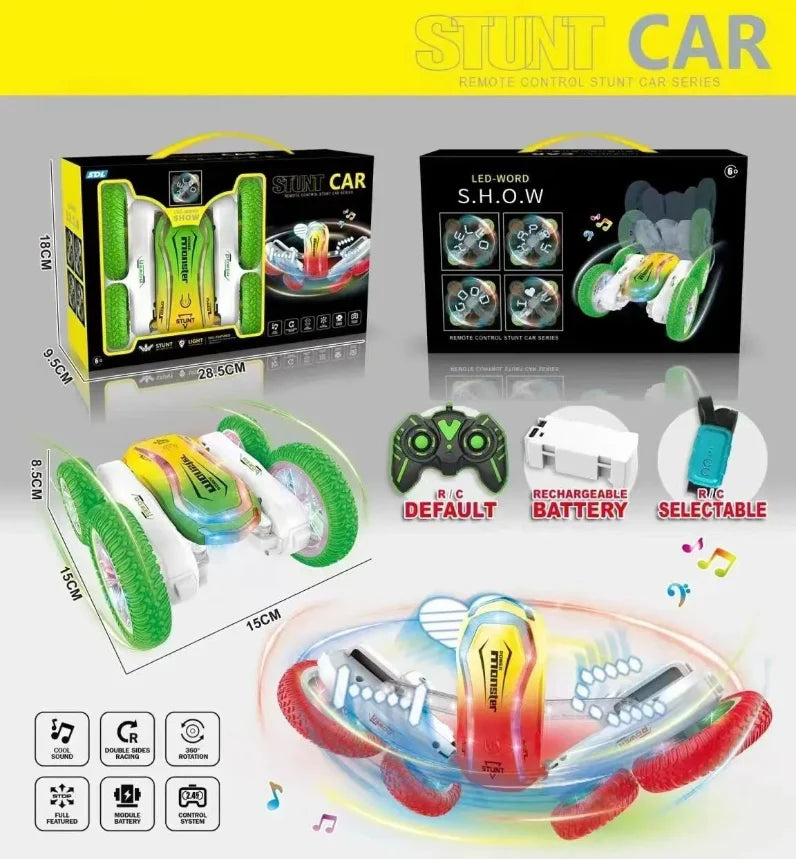 Spinning LED Stunt Car