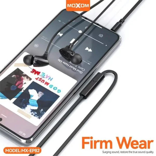 Moxom 3.5mm Wired Earphone MX-EP82 Black
