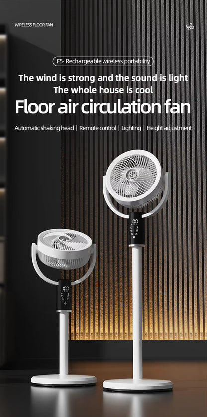 F5 3-in-1 Rechargeable Pedestal Fan