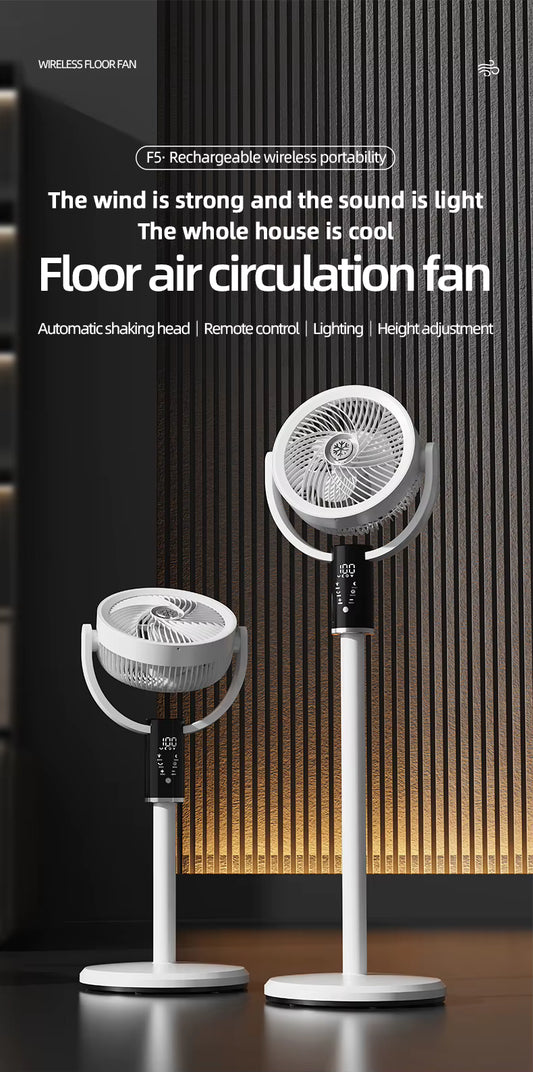 F5 3-in-1 Rechargeable Pedestal Fan
