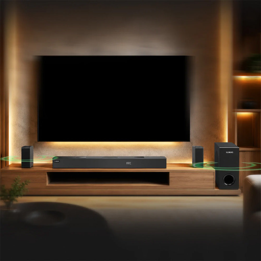 KB ELEMENTS 5.1.2 Channels Wireless Home Theater System – 470W RMS, Dolby Atmos®