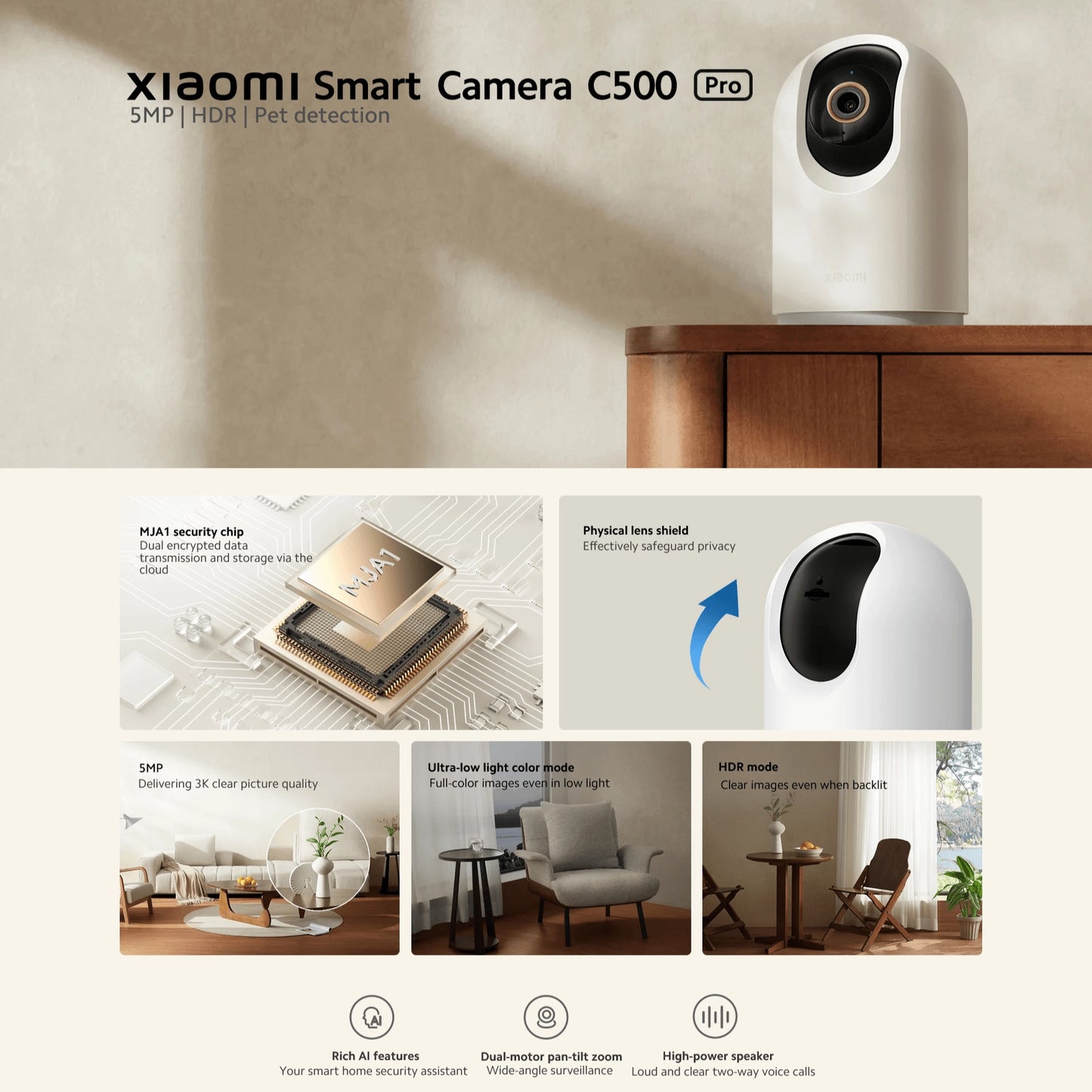 XIAOMI SMART CAMERA C500 PRO
