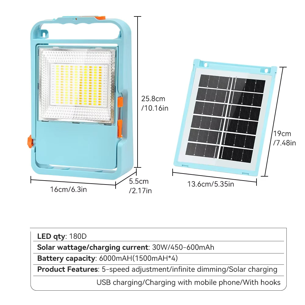 LED Solar Charging Floodlight 150W Portable