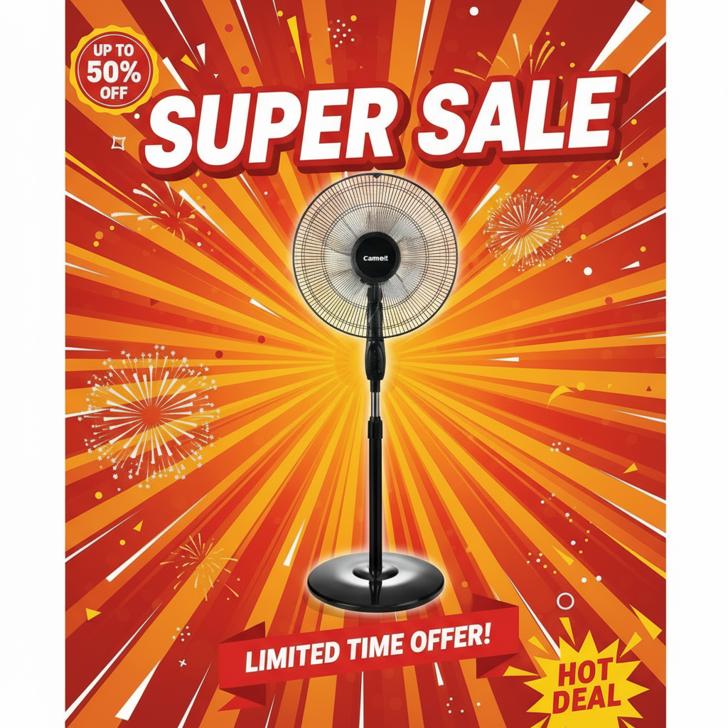 16-inch electric fan