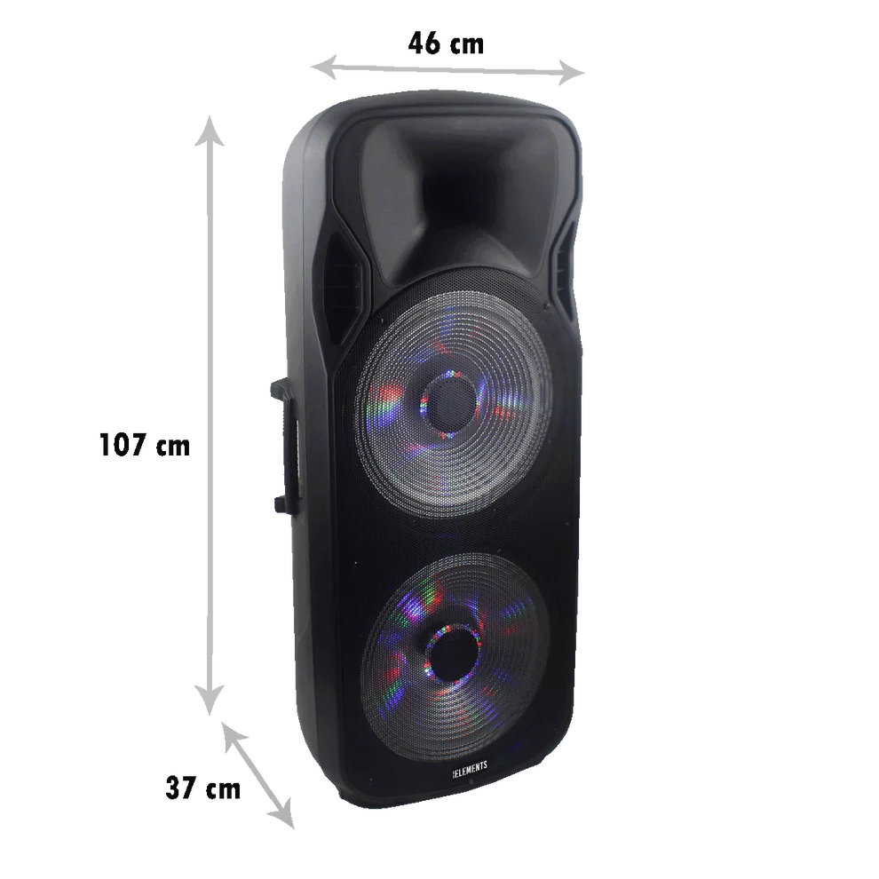 KB ELEMENTS Karaoke speaker-2 wheels trolley 1515