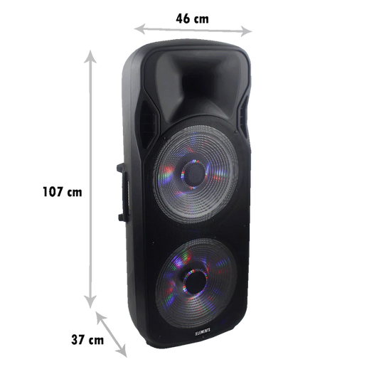 KB ELEMENTS Karaoke speaker-2 wheels trolley 1515