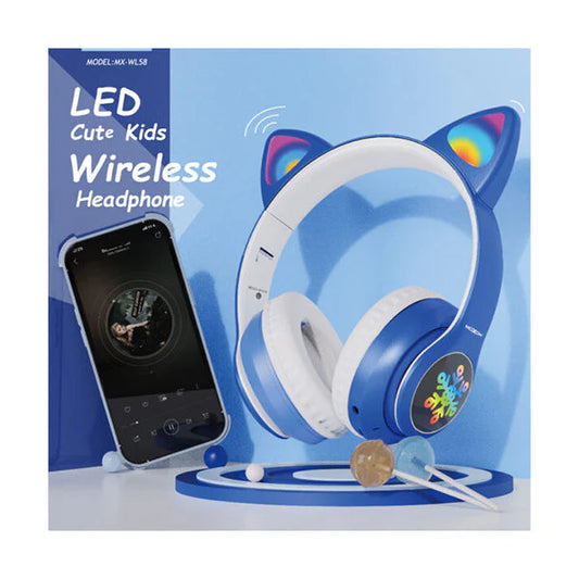 Moxom MX-WL58 Cat Wireless Bluetooth Headphone - Black