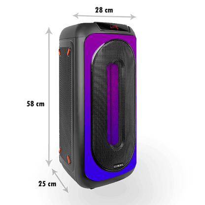 Ek818 KB ELEMENTS Karaoke speaker-2 wheels trolley